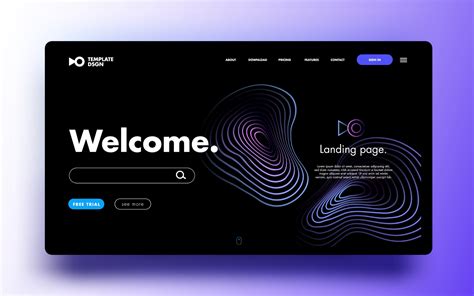 Landing page 